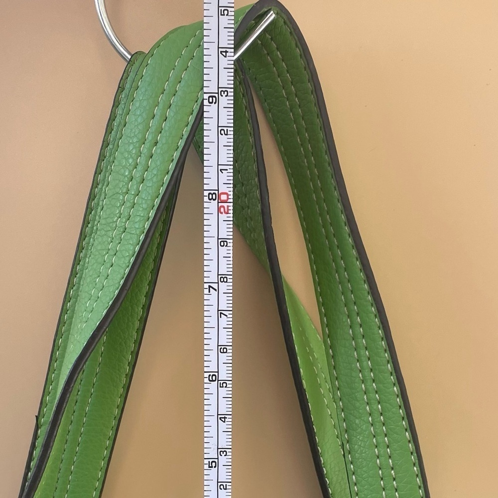 Beautiful Spring Green Multiple Pocket Satchel / … - image 8